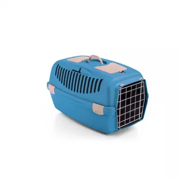 STEFANPLAST Gulliver 2 szállítódoboz kisállatoknak fémajtóval 55x36x35 cm kék