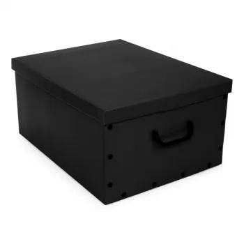 ORDINETT kartondoboz 49x39x25cm nagy doboz egyszínű vegyes fehér/fekete/marinekék/világosszürke