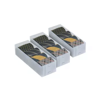 ORDINETT Top Class szervezőkészlet, 3 részes, kicsi, átlátszó, műanyag, íróasztalfiók-tároló, 30,5x10x7,5 cm