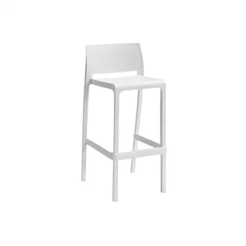 BICA Volga Stool 65 kerti bárhokedli, 50x49x89 cm, fehér
