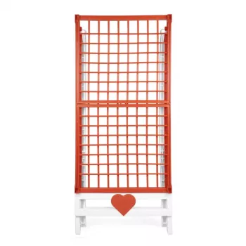 GIOSTYLE Love ruhaszárító, fehér/narancssárga, 180x56x96 cm