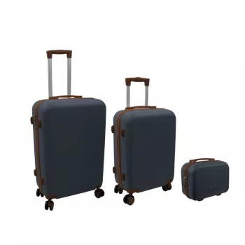 ORDINETT fiókos komód 3 részes készlet, 60L + 43L + 15L, szürke