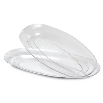 GUARDINI Easy Bake átlátszó műanyag tálca, 2 részes készlet, 46x23 cm
