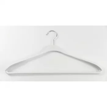 ORDINETT vállfa, 2 db, műanyag, Soft Touch, 45 cm, vegyes, fekete, kék, világosszürke, fehér