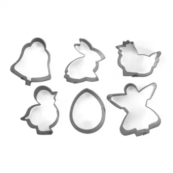 GUARDINI húsvéti süti- és mézeskalács-kiszúró készlet 6 db 5-6x2cm