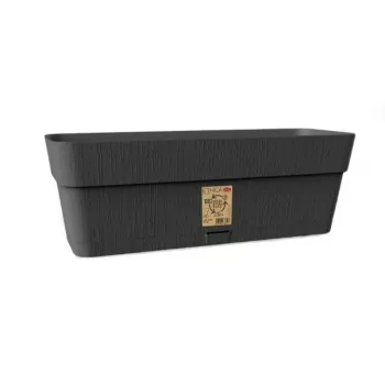 STEFANPLAST Ethica virágláda alátéttel, 50x18x17 cm, szürke