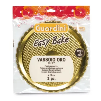 GUARDINI Easy Bake Gold műanyag tálcák, 2 részes készlet Ø28cm