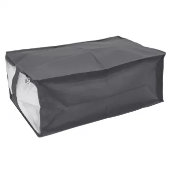ORDINETT mennyezeti tárolótáska 40x60x26 cm szürke - puha nemez tárolótáska cipzárral és fogantyúkkal, 62,4 L