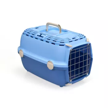 STEFANPLAST Horizon 1 szállítódoboz fémajtóval 48x32x30 cm világoskék/kék