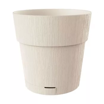 STEFANPLAST Ethica virágcserép alátéttel Ø40x39cm fehér