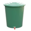 STEFANPLAST esővízgyűjtő hordó 310L fedéllel és csappal, zöld, Ø80x97cm