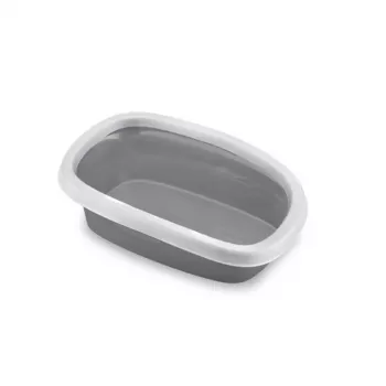 STEFANPLAST Sprint 10 macskaalomtálca 43x31x14 cm fehér/szürke