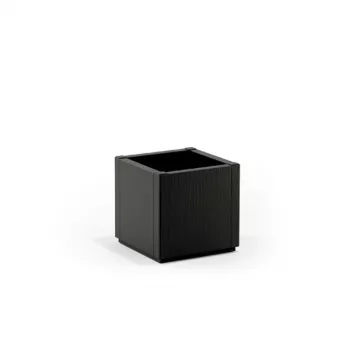 STEFANPLAST Ethica négyzet alakú virágláda 36x36x35 cm szürke