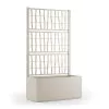 STEFANPLAST Flower Box with Grid Ethica 80x36x140 cm White