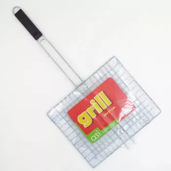 ASI COLLECTION grillezőrács 33 x 27 cm krómozott acél
