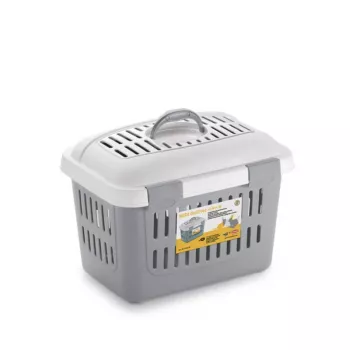 STEFANPLAST Midi Gulliver szállítódoboz 45x33x33cm fehér/szürke