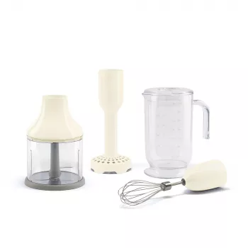 SMEG HBAC11CR tartozékkészlet botmixerhez, 4 részes, krém