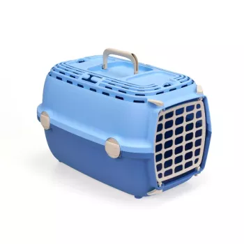 STEFANPLAST Horizon 1 szállítódoboz műanyag ajtóval 48x32x30 cm világoskék/kék