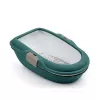 STEFANPLAST Furba Chic macskaalom-tál 59x39x22 cm zöld/világosszürke