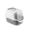 STEFANPLAST Cathy Easy Clean fedeles macskatoalett 56x40x40 cm fehér/szürke