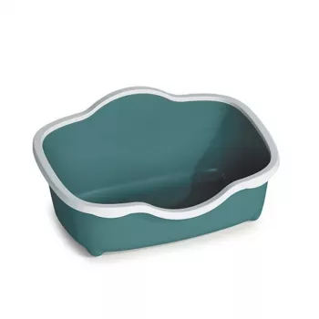 STEFANPLAST Tres Chic nyitott macskatoalett 56x38,5x26 cm fehér/zöld