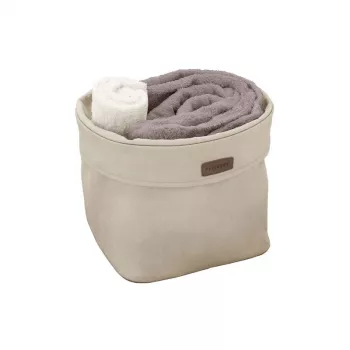 ORDINETT textildoboz L 28x28x23 cm Ego Ecru