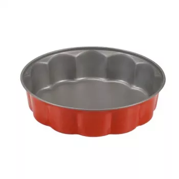 GUARDINI Rossana virágformájú sütőforma Ø26x6,8cm antracitszürke