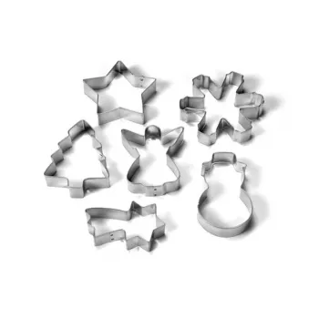 GUARDINI mézeskalács-sütőforma készlet 6 darabos, buborékcsomagolásban 28 x 19 x 2 cm