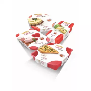 GUARDINI Savarin sütőforma szilikon Juliette Ø24x5,5 cm piros