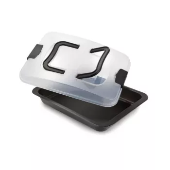 GUARDINI Bake Away téglalap alakú sütőtál hordozófedéllel 32 x 24 x 4,7 cm