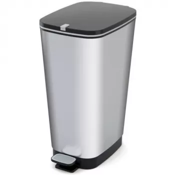 KIS pedálos kuka Metallic Chic L 45L acélszürke