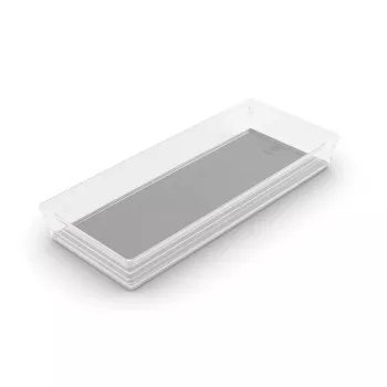 KIS Box Sistemo szervező 8, 37,5 x 15 x 5 cm, átlátszó/világosszürke