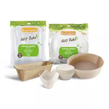 GUARDINI Easy Bake Bio kerek sütőpapírformák Ø34cm fehér 2 darabos készlet