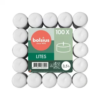 BOLSIUS mécses 100 darab fehér
