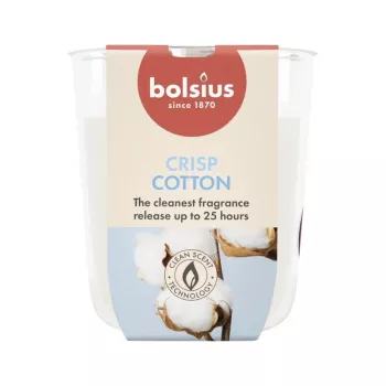 BOLSIUS True Scents Fresh Cotton illatos gyertya üvegben Ø80x73mm