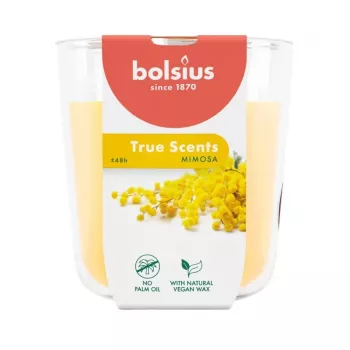 BOLSIUS True Scents illatos gyertya üvegben - mimóza, 97x85 mm