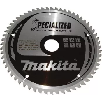 Makita B-33548 SPECIALIZED körfűrészlap 210 x 30 mm, 60 fog, TCT, ATB, fa és laminált anyagokhoz