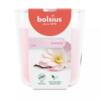 BOLSIUS True Scents illatgyertya üvegben - magnólia, Ø97x85 mm