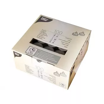 PAPSTAR mécses fehér 100 darabos csomag, 38 mm átmérő, 4 óra égési idő, illatmentes paraffinviasz