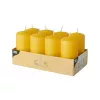 PAPSTAR aranysárga hengergyertya 10 cm