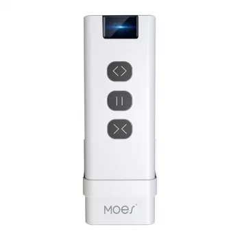MOES YK2169 ZigBee 3.0 rádiós jelenetkapcsoló, 4 csatornás, 12 jelenet, elemes, fehér