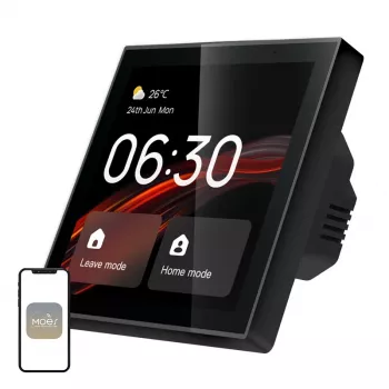 MOES CCP-TY-LN Wi-Fi/ZigBee vezérlőpanel 4 inch LCD-kijelzővel