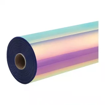 HTVRONT holografikus öntapadó fólia, 30,5 cm x 90 cm (rózsaszín)