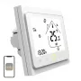 MOES BHT-002 Wi-Fi LCD okos vízmelegítő termosztát, érintőképernyő, app- és hangvezérlés, fehér