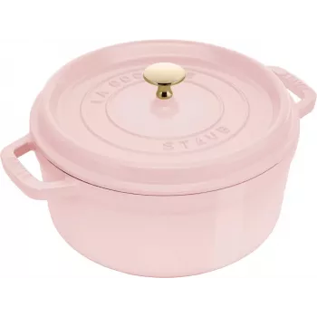 STAUB La Cocotte kerek öntöttvas serpenyő 5,2L Blossom Pink