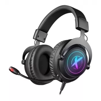 Defender EPIC PRO 7.1 virtuális surround hangzású RGB játék headset mikrofonnal, USB, fekete