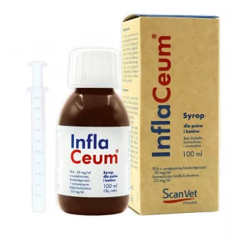 SCANVET InflaCeum folyékony ízületi támogató táplálékkiegészítő kutyáknak és macskáknak, 100 ml