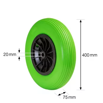 Wagner Design Yourself talicskakerék tömör gumi RO 8402 zöld 260 mm 120 kg 4840201