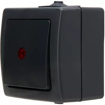HEINRICH KOPP Nautic antracit 1 pólusú fali billenőkapcsoló IP44 566615003