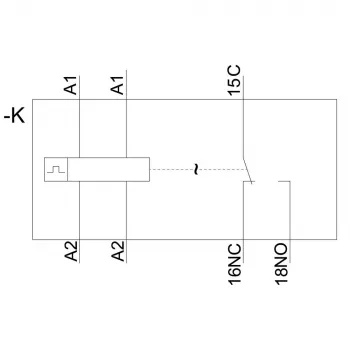 Siemens 3RP25551AW30 aszimmetrikus villogó időrelé, 24-240 V AC/DC, 2 CO, 0,05 s - 100 h, DIN-sín